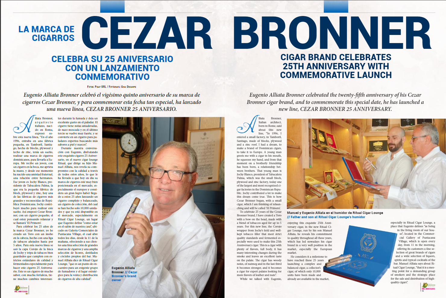 Cezar Bronner Celebrates its 25th Anniversary | Cigarro Dominicano Magazine